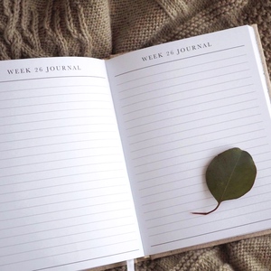 LABON Sổ Tay Nhật Ký Bìa Cứng Bằng Vải Lanh Tự Nhiên Đẹp Cho Bé Khi Mang Thai Của Bạn - Product Image 4