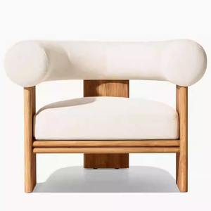 Sofá de teca nórdico para exteriores en forma de L, conjunto de sofás de jardín impermeables de aleación de aluminio, diseño minimalista, muebles modernos para balcón y patio. - Product Image 5