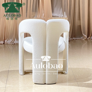 Muebles de Comedor Modernos, Silla de Comedor Nórdica Tapizada en Terciopelo Blanco - Product Image 5