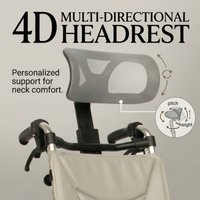 Fauteuil de douche et de toilette AndCare en aluminium 18'' 20'' 22'' pour personnes âgées et handicapées - Fournitures de rééducation et de thérapie avec siège rembourré