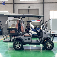 Voiturette de golf à essence CAMP 4 places, buggy de golf de luxe, voiturette de golf à essence économique pour les terrains de golf, les stations balnéaires et les hôtels