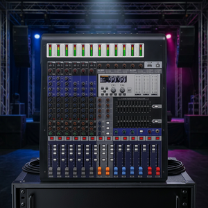 Consola mezcladora de audio profesional JS12 de 12 canales, controlador de DJ, MP3, Bluetooth, procesador dual de 99 efectos para presentaciones en escenario - Product Image 6