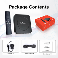 Boîtier TV XS97 K2 BT OTT 4K UHD Smart Box Quad Core Allwinner H313 ODM/OEM avec Télécommande Vocale Bluetooth
