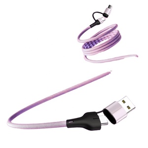 Kabel Magnet koil magnetik 4 dalam 1, C-C PD60w/27w multifungsi 2 dengan 2 kabel pengisian cepat untuk ponsel, 1 m/1.5m/2m - Product Image 6