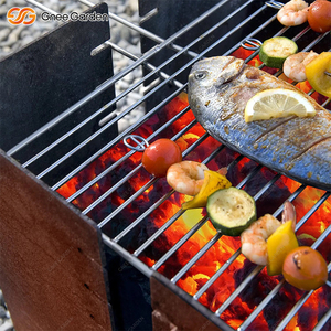 Parrilla de barbacoa de acero Corten para exteriores de primera calidad moderna, hoguera cuadrada para patio trasero y cocina en jardín - Product Image 6