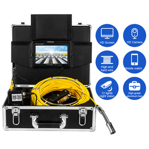 Syanspan נירוסטה מתכת שיכון 23Mm מצלמה ראש 100 Ft <span class=keywords><strong>Cctv</strong></span> מצלמה ביוב צנרת פיקוח לצנרת פיקוח עמיד למים - Product Image 2