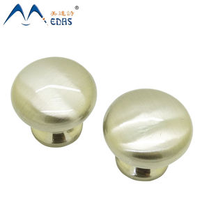 Meda kenop gagang furnitur Aloi seng solid promosi harga murah gagang pintu bundar minimalis modern lubang tunggal - Product Image 3