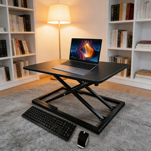 Wholesale Portable Pneumatic Lift Folding Desk with Aluminum Frame for Ergonomic Standing, Sitting &amp; Creative Tasks - Product Image 1