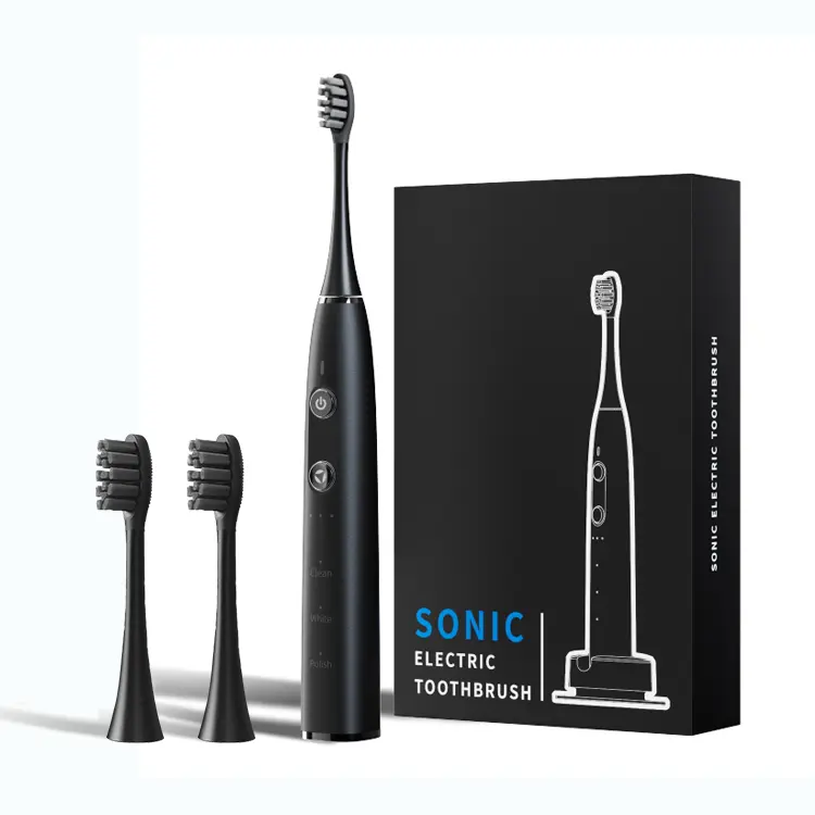 Diş temiz otomatik akıllı ultrasonik Sonic diş fırçası şarj edilebilir taşınabilir seyahat elektrik Sonic diş fırçası yetişkin için