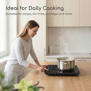 Cocina de <span class=keywords><strong>Inducción</strong></span> Eléctrica <span class=keywords><strong>Portátil</strong></span> de 3500W con Pantalla Táctil, Cocción Rápida, Ahorro de Energía, Uso <span class=keywords><strong>Profesional</strong></span> y de Alta Resistencia - Product Image 4