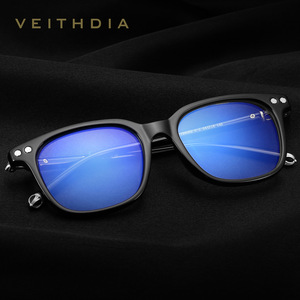 Gafas de Computadora Veithdia TR90, Montura Rectangular Completa, Protección Anti Luz Azul, Unisex, Modelo 8002 - Product Image 2