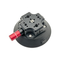 Support à ventouse pour caméra en aluminium CNC de 4,5 pouces avec interface filetée 1/4'' pour prise de vue automobile et montage cinématique de véhicules