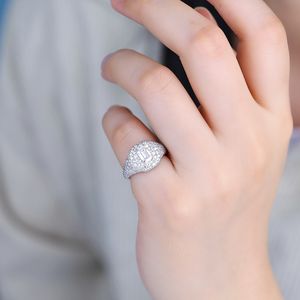 Anillo Cristiano de Moda en Plata de Ley 925 de Alta Calidad, Chapado en Oro Blanco de 18K, con Moissanita y Perla de Agua Dulce, Gran Venta - Product Image 2