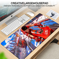 Tapis de souris personnalisé imprimé Anime 30x80cm étendu sublimation tapis de bureau étanche bord cousu tapis de souris de jeu en Stock