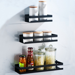 <strong>Kitchen</strong> Bathroom Accessories <strong>Shower</strong> Shelf Wall Mounted Storage Organizer Rack Bathroom Shelf with Black Color - Product Image 4