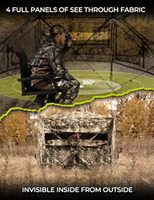 Abri de chasse portable OEM, directement de l'usine, avec sac de transport, pour la chasse au cerf et au canard, accessoires de chasse avec piquets de sol