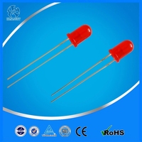 Diode LED ronde 5 mm 1,8-2,5 V super lumineuse transparente multicolore avec puce InGaN, angle de vision de 15°, vente en gros 1000/sac