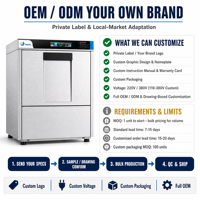 Restaurant commercial Bar Lave-vaisselle intelligent sous le comptoir Vaisselle de nettoyage automatique