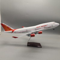 Cadeaux promotionnels d'affaires pas chers, échelle 1:150, 47 cm, B747 Air India, modèle d'avion en résine avec roues