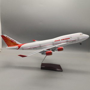 ของขวัญส่งเสริมการขายราคาประหยัด รุ่นจำลองเครื่องบิน <span class=keywords><strong>B747</strong></span> แอร์อินเดีย ขนาด 1:150 ยาว 47 ซม. ทำจากเรซิ่น พร้อมล้อ - Product Image 3