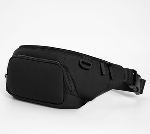 <span class=keywords><strong>Riñonera</strong></span> <span class=keywords><strong>Negra</strong></span> Multifuncional, Resistente al Desgaste, con Bolsillos Grandes, para Deportes al Aire Libre, Viajes y Uso Diario, en Oferta - Product Image 1