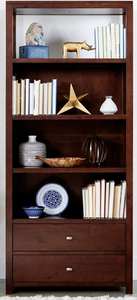 Librería Moderna de Madera Maciza DU'S, Dos Cajones + 4 Estantes con Gran Capacidad de Almacenamiento. Diseño Clásico y Discreto. - Product Image 2