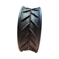Roues de jauge en caoutchouc pour jardinière semi-pneumatique de 12x4 pouces