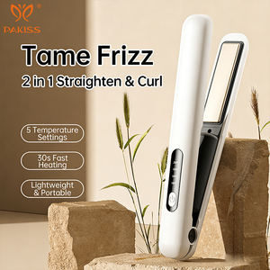 Lisseur et boucleur sans fil 2-en-1 PAKISS, lisseur de cheveux rechargeable par USB - Product Image 6