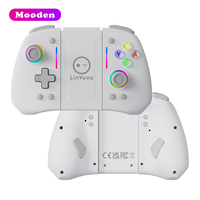 Manette sans fil L KS42 LinYuvo avec double vibration, lumières RVB, type-C USB, manette de jeu sans fil BT pour Switch/Lite/OLED