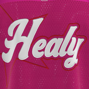 Camiseta Deportiva Estilo Fútbol Americano HEALY Retro con Rayas, Transpirable, de Malla, para Hombre, de Alto Rendimiento, con Bloques de Color Personalizados - Product Image 5