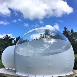Vente en gros PVC extérieur plastique air transparent camping hôtel dôme maison transparent souffle gonflable tente à bulles