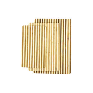 Lot de 3 planches à découper en bambou pour la viande, le fromage et le boucher. - Product Image 1
