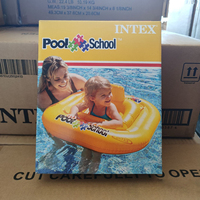 Vente en gros INTEX 56587 Bouée de piscine Deluxe pour bébé 79x79cm Siège de natation à 4 chambres d'air pour les 1-2 ans
