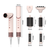 Sèche-cheveux et lisseur de salon IPARAH P-500 6-en-1, moteur AC haute vitesse 110 000 tr/min, ionique, en plastique, usage professionnel et domestique, 1500W