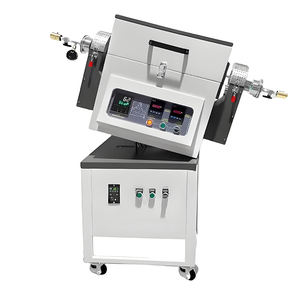 <span class=keywords><strong>Four</strong></span> <span class=keywords><strong>à</strong></span> tube rotatif industriel pour le traitement thermique et le chauffage par induction, construction en acier inoxydable, commande PLC Siemens - Product Image 2