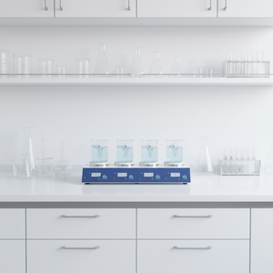 Agitateur magnétique numérique à 4 canaux XZ LAB MS-M-S4 3L avec écran LCD pour le mélange de liquides en laboratoire - Product Image 4