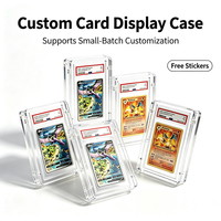 Support magnétique pour cartes à collectionner résistant aux UV, présentoir en acrylique en option, support magnétique pour cartes PAS
