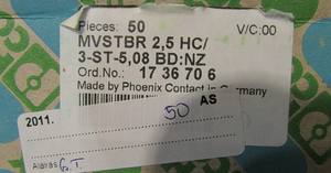 Nieuwe originele Ready PLC <span class=keywords><strong>3</strong></span>-positie Combicon 2,5 rechte vrouwelijke connector MVSTBR 5.08 * Exclusieve prijs *Op voorraad - Product Image 5