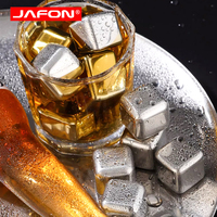 Glaçons carrés en acier inoxydable pour boissons fraîches – Pierres à whisky congelées – Tailles 2.5, 2.7, 4.0