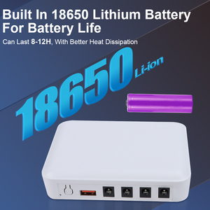 Mini UPS trifásico con batería <span class=keywords><strong>de</strong></span> litio <span class=keywords><strong>de</strong></span> 2000mAh*3, DC 9V/12V/24V, POE, USB TIPO-C 5V 18W, Placa Madre, Paquete <span class=keywords><strong>de</strong></span> Baterías Niuniu QX-601 - Product Image 3
