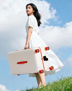 Valise trolley rigide en néoprène de luxe avec roulettes pivotantes, sac de voyage léger pour les voyages d'affaires - Product Image 5
