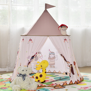 Tiendas de campaña de juguete para niños de tela suave para interiores y exteriores de lujo Tipis para niños - Product Image 4