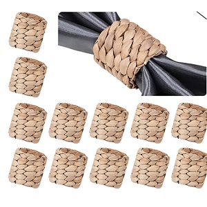 Anillos de Servilleta Circulares de Bambú Ecológicos, Hechos a Mano, Diseño Moderno, para Mesa de Fiesta, en Oferta, Precio Bajo - Product Image 4