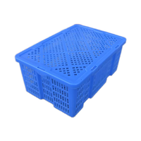 Vente chaude, caisse en plastique empilable, résistante, en maille, pour la logistique, le stockage, l'agriculture, réutilisable, de qualité alimentaire, étanche, pour les fruits