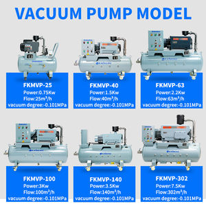 نظام مضخة تفريغ دوارة عالية الجودة بسعة خزان 150 لتر وقدرة 3000 واط للتصنيع الصناعي وصناعة التجميل - Product Image 4