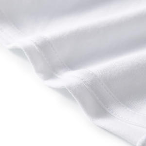 Maglietta personalizzata 100% Premium puro cotone tinta unita nero bianco classico a maniche corte T-shirt da uomo Casual estiva - Product Image 3