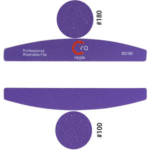 High End çift taraflı özel Logo zımpara tahtası tek kullanımlık yuvarlak tırnak törpüsü 100 180 yıkanabilir japon Zebra tırnak törpüsü s - Product Image 2