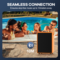 Altavoz de Karaoke de 50W de Alta Potencia, 2 Micrófonos Inalámbricos, Compatible con Funciones de Subwoofer, para Fiestas, Iglesias, Cine en Casa, Escenarios