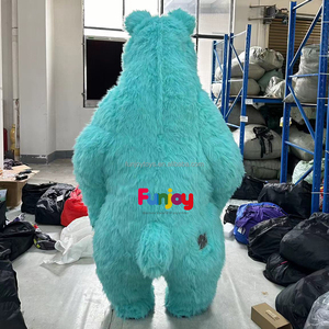 Blu chiaro Unisex gonfiabile <span class=keywords><strong>Masha</strong></span> <span class=keywords><strong>orso</strong></span> animale mascotte Costume peluche Anime per adulti Cosplay eventi di carnevale - Product Image 3