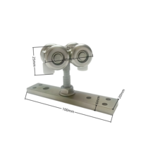 Rail de porte pliante robuste à axe supérieur et inférieur avec pivot universel à 360 degrés, charnière de type écran fixe et rotative
